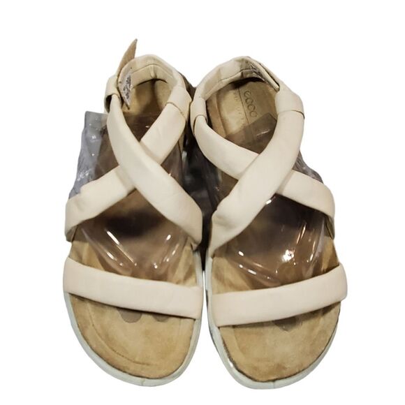 ECCO cream strappy sandals 5-5.5 - Picture 2 of 7